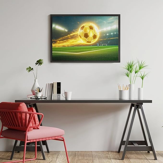 Wooden Puzzle - Football Soccer Ball Jigsaw Puzzles，Wooden Puzzles for Adults 1000 Pieces Challenge Puzzles，Educational Games，Family Puzzles，Unique Gifts for Wall Art
