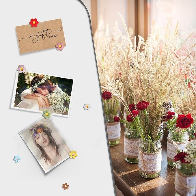 20PCS Refrigerator Magnets Colorful Fridge Magnets 3D Flower Cute Fridge Magnet Decorative Funny Refrigerator Magnet for Whiteboard Cabinet Locker Classroom Home Kitchen Office (3D Flower, 20PCS)
