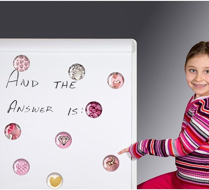 Pink Heart Glass Refrigerator Magnets Strong,12Pcs Magnets for Fridge,Funny Fridge Magnet Shape,Cute Small Tiny Magnet for Kitchen Whiteboard Door Decorative (Pink Refrigerator Stickers)