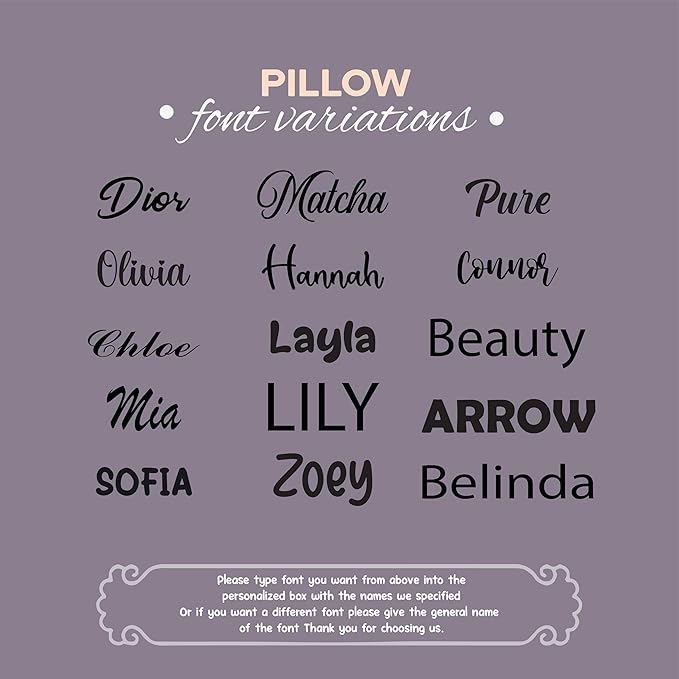 Custom Monogram Pillow - Personalized Embroidered Pillow - Customized Letter Monogrammed Pillows - Customized Pillow Gift for Couple - Home Decorations Gift - House Warming Gifts New Home