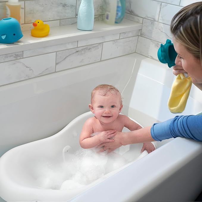 Fisher-Price™ Baby to Toddler Bath 4-in-1 Sling 'N Seat Tub with Removable Infant Support and 2 Toys, Pacific Pebble