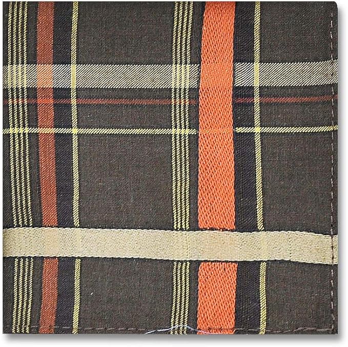 Zenssia Soft Men's Cotton Handkerchiefs with Assorted Color 6 Piece Gift Set