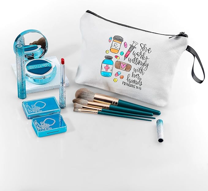 Pharmacist Pharmacy Thank You Funny Graduation Gifts for Women Pharmacists Technician Female Friend Doctor Nurse Travel Cosmetic Pouch Christmas