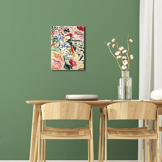 Wieco Art Canvas Prints Wall Art Woman Beside the Water 1905 by Henri Mattise Abstract Colorful Art Matisse Posters Canvas Prints for Wall and Home Office Decorations