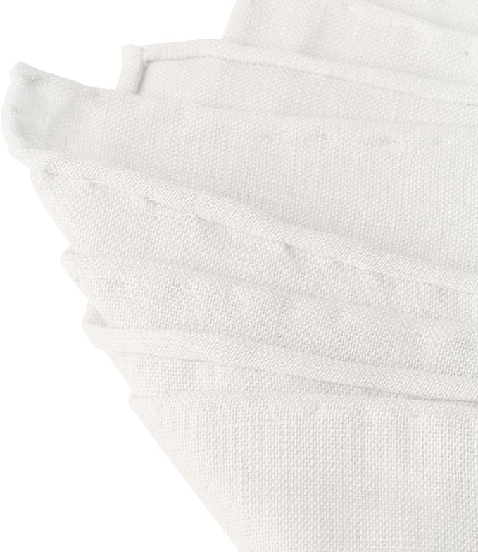 Jacob Alexander Linen Handrolled 15" x 15" Pocket Square Hanky