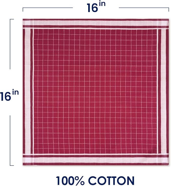 Zenssia Pure Cotton Men's Soft Handkerchiefs Assorted Color Pack of 6 Gift Set