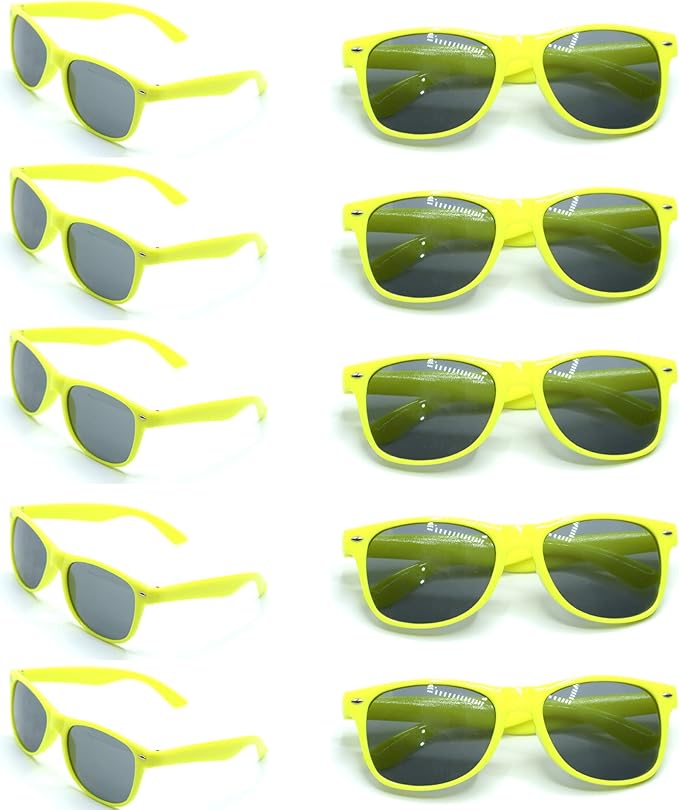600pc Personalized Wedding Sunglasses Bulk for Guests Party Favors,Custom Personalized Logo Sunglasses Womens Men,Wedding Bridesmaid Sunglasses Gifts,Bachelor Party Favors Set （Lemon）