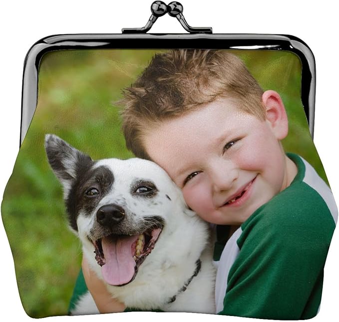 Custom Coin Purse Personalized Change Purse Design Your Photo Logo Name Change Purse Wallet Zipper Durable Cash Pouch Storage Bag for Women Gifts (Style 1)