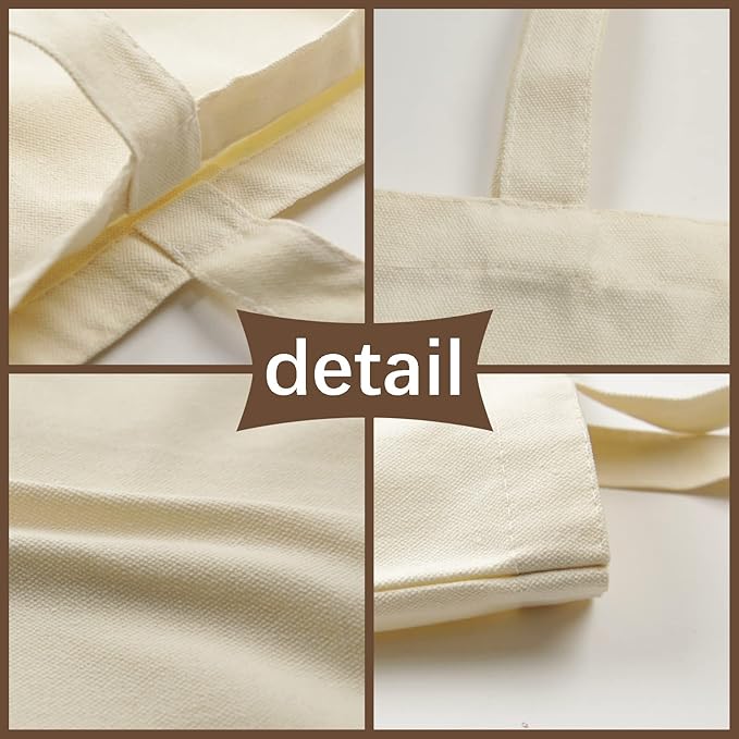 OKBA 15 pcs Blank Canvas Bags bulk,Sublimation Tote Bags,polyester tote bags for sublimation 31x36cm,DIY customization crafts (31x36cm canvas bags *15PCS)