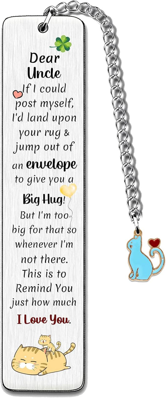 Uncle Bookmarks Bookmark Birthday Present I Love You Happy Retirement Appreciate Funny Love Quotes Engraved Thanksgiving Keepsakes Best Uncle Ever
