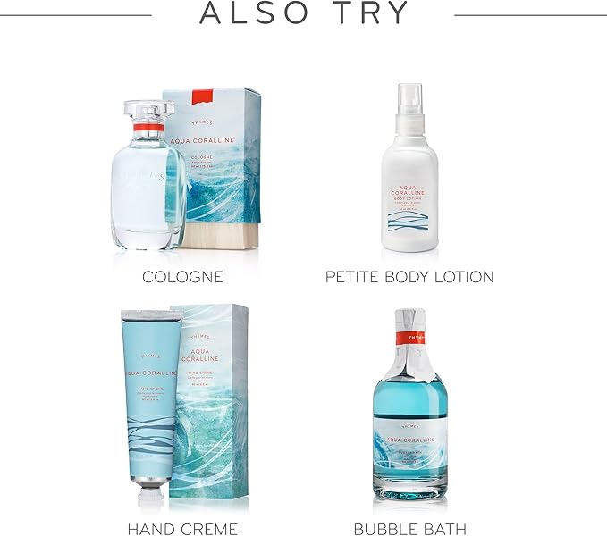 Thymes Home Fragrance Mist – Room Air Fresheners for Home Long Lasting – Air Freshener Spray – Premium Home Fragrance – Notes of Water Lily, Crips Driftwood, & Lemon Pulp (Aqua Coralline, 3 oz)