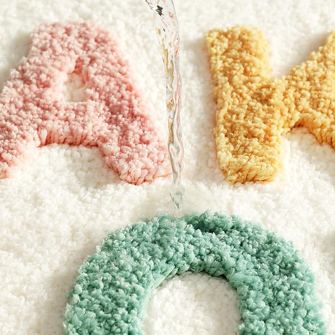 Ankah Get Naked Bath Mats, Rude Swear Words Unique Funky Cute Bathroom Rugs, Non Slip Rubber Backed Machine Washable, Cool Shag Absorbent Bath Rug for You Home, 17.32" x 29.92" (TAKE IT Off)
