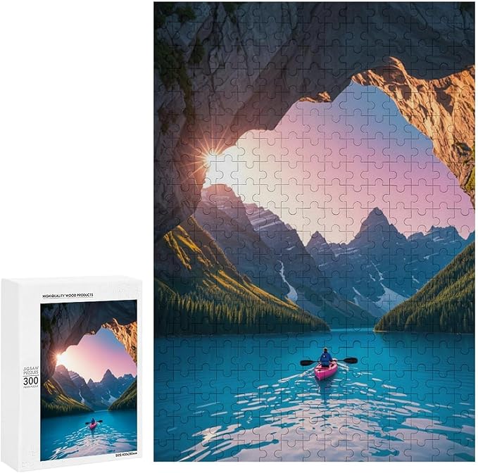 Wooden Puzzle - Follow Your Heart Jigsaw Puzzles，Wooden Puzzles for Adults 300 Pieces Unique Gifts for Wall Art，Challenge Puzzles，Educational Games，Family Puzzles