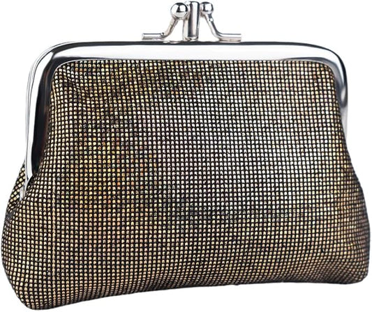 CONCISE Coin Purse Vintage Bag Lock Wallet Buckle Kiss Lock change purse leather coin purse change holder wallet coin