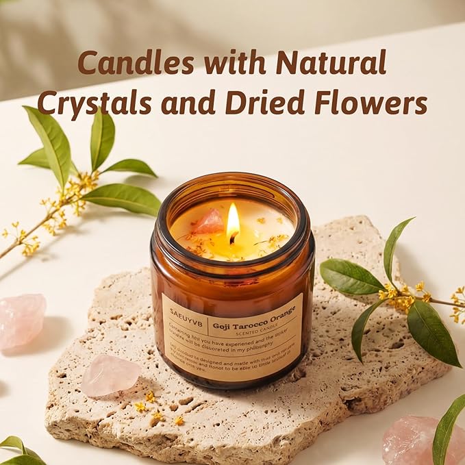 24 Pack Scented Candles for Home,3.5oz Crystal Soy Candles-Long Burning Time,Aromatherapy Candle Sets for Women Gift,Perfect for Valentine's Day,Mother's Day, Birthdays, Anniversaries(24 Scents)