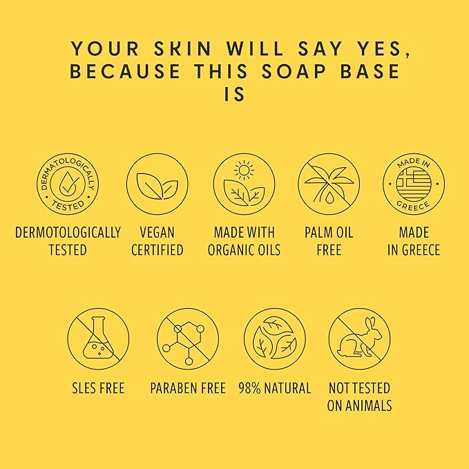 Shea Butter Soap Base - 10Lb Melt and Pour Soap Making Supplies with Organic Shea Butter - No Palm Oil, Vegan, Antioxidant-Rich and Gentle on the Skin - Crafting Recipe Book Included