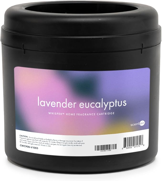 ScentAir Whisper Home Monthly Plug-in Refill, Fragrance Cartridge for Home and Office, Amazon Exclusive, Lavender Eucalyptus