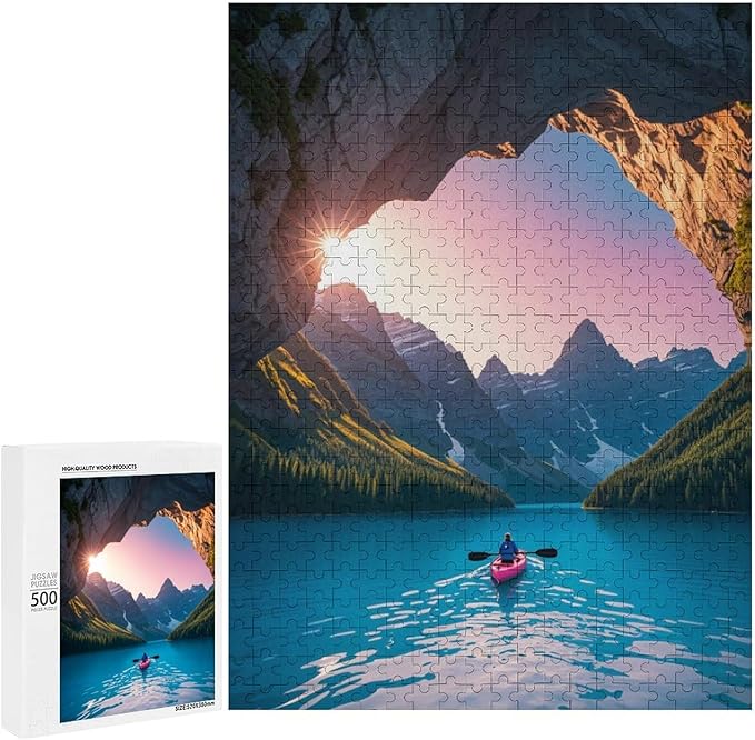 Wooden Puzzle - Follow Your Heart Jigsaw Puzzles，Wooden Puzzles for Adults 500 Pieces Unique Gifts for Wall Art，Challenge Puzzles，Educational Games，Family Puzzles