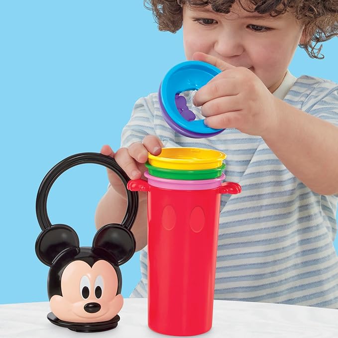 Play-Doh Disney Junior Mickey Mouse Clubhouse, Happy Stackable Toy Set, Preschool Toys, Arts & Crafts Gifts for Kids 2+