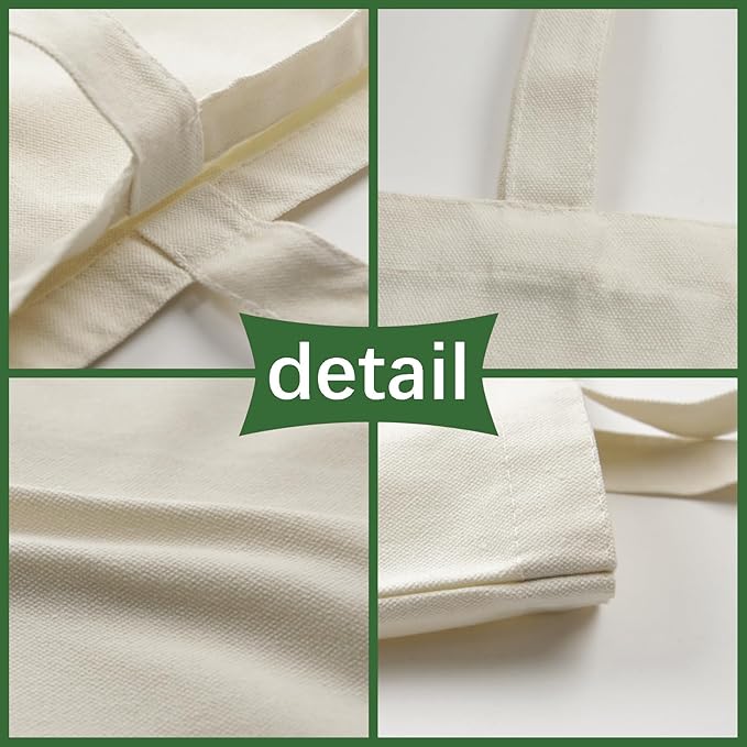 OKBA 10 pcs Sublimation Tote Bags,polyester tote bags for sublimation,DIY customization blank canvas tote bags12.2 * 14.2 in