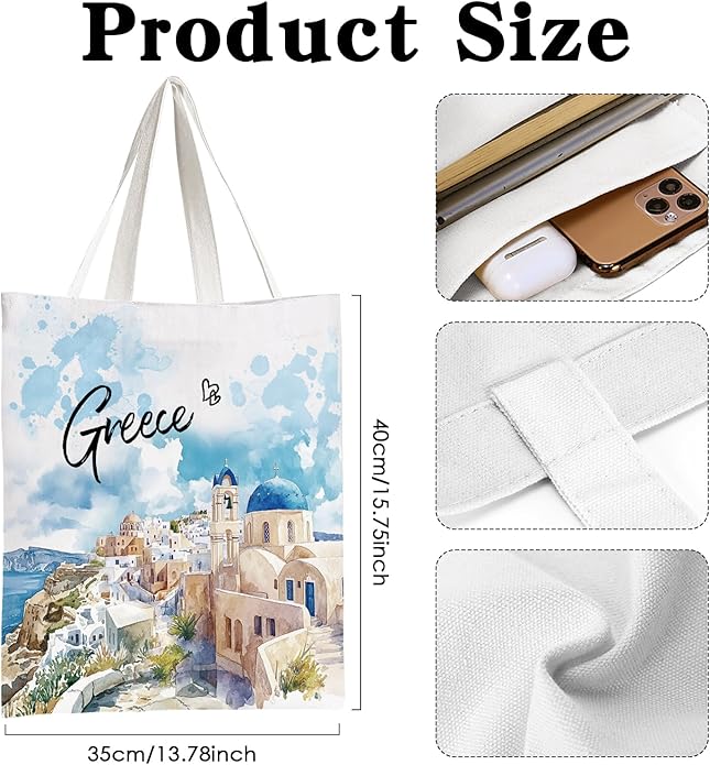 Canvas Tote Bag Gift - Funny Reusable Cloth Bags Vintage Totes Gifts for Women Shopping Grocery Lover Books Reader