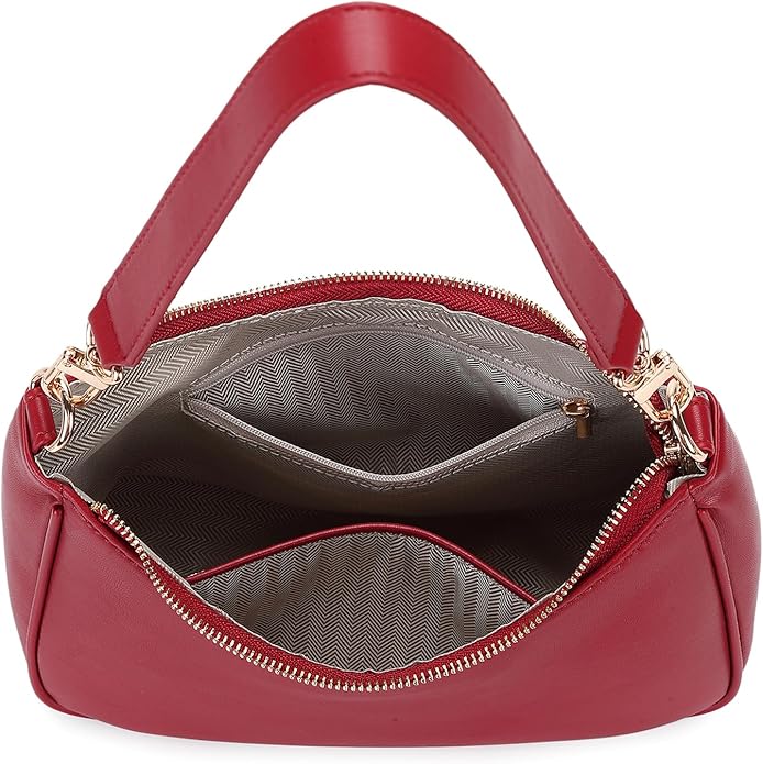 Shoulder Bags for Women, Cute Hobo Tote Handbag Mini Clutch Purse with Zipper Closure