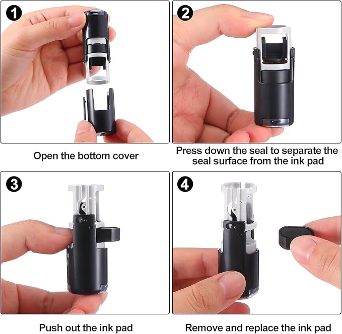 Supervitae 2 Pack Paw Print Stamps Animal Paw Print Stamper Mini Black Self Inking Stamps for Classroom Party Educational Learning Activities Craft Supplies