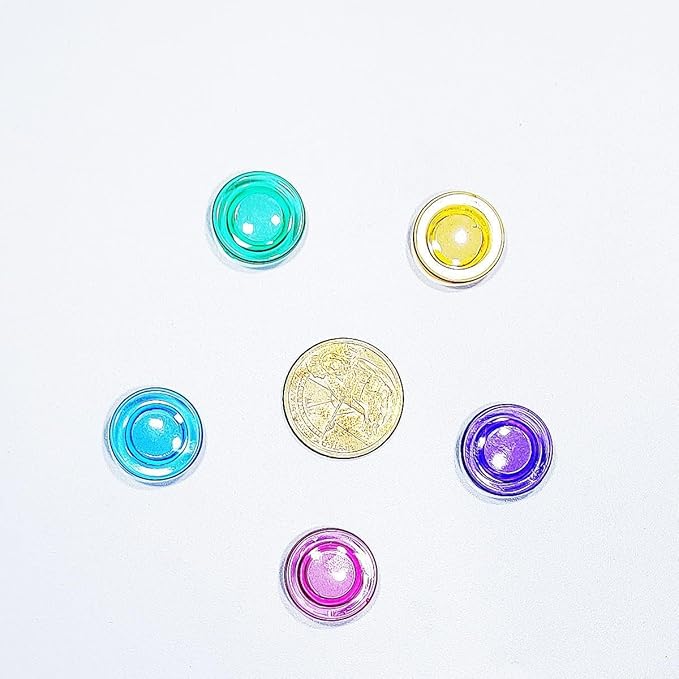 20 Pack Cute Magnets for Fridge, Colorful Magnet,Round White Board Magnets, Whiteboard Magnet Fridge for Locker, Kitchen, Office and Classroom