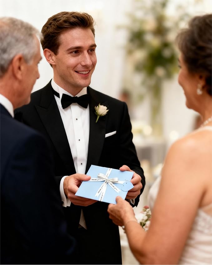Bride Squad Wedding Handkerchief | Gifts for Mother Of The Bride & Mother Of The Groom | Something Blue for the Wedding Day