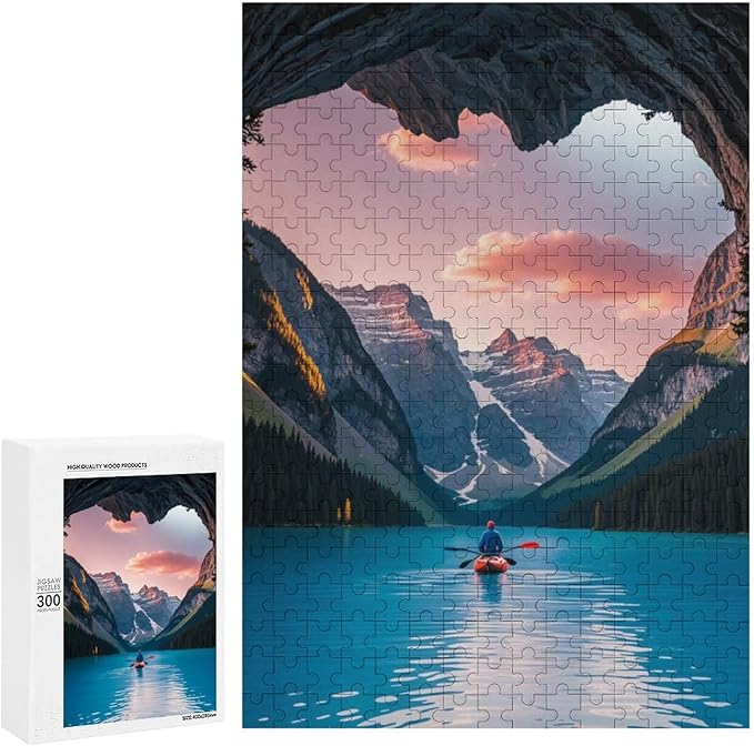 Wooden Puzzle - Follow Your Heart Jigsaw Puzzles，Wooden Puzzles for Adults 300 Pieces Unique Gifts for Wall Art，Challenge Puzzles，Educational Games，Family Puzzles