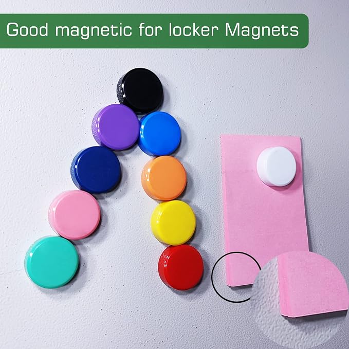 Fridge Magnets, 50 Pack Round Refrigerator Magnets, Dry Erase Board Magnets for Whiteboard, Decorative Magnets, Mini Colorful Whiteboard Magnets for Fridge, Kitchen, Home, Office, Classroom