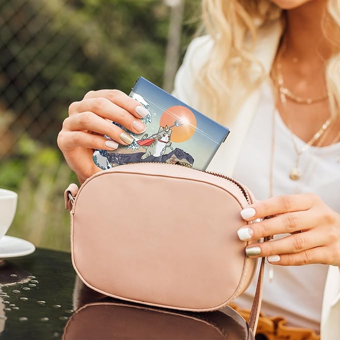2Pcs PU Leather Small Squeeze Coin Purse Pouch Mini coin Bag Unique And Cute Wallet Cosmetic Bags Change Bag For Women Girls Men Cat and Dinosaur