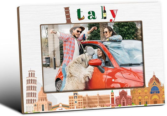 Italy Picture Frames, Italy Souvenirs, Tabletop Picture Frames for Honeymoon Gifts For Couples, Italian Gifts For Women, Home Office Living Room Table Decorative Supplies, Tabletop Display-33