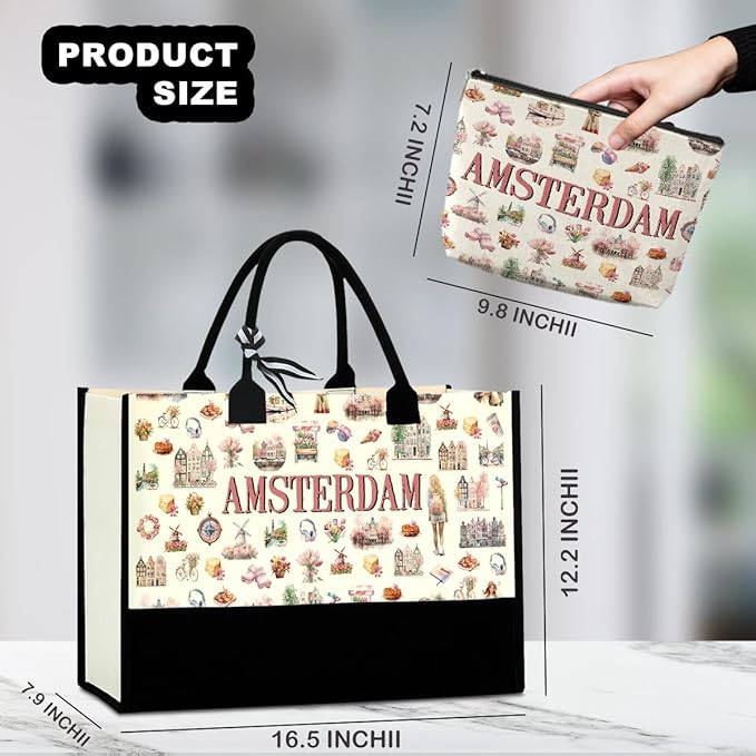 Tokyo Capetown Dubai Rome Amsterdam Vancouver Sydney London Bali Philadelphia Gifts for Women Canvas Tote Bag