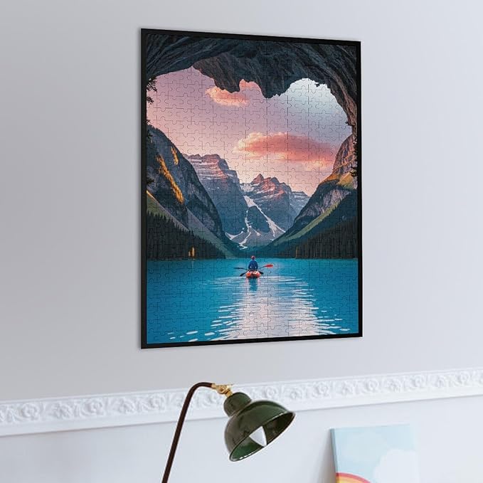 Wooden Puzzle - Follow Your Heart Jigsaw Puzzles，Wooden Puzzles for Adults 500 Pieces Unique Gifts for Wall Art，Challenge Puzzles，Educational Games，Family Puzzles