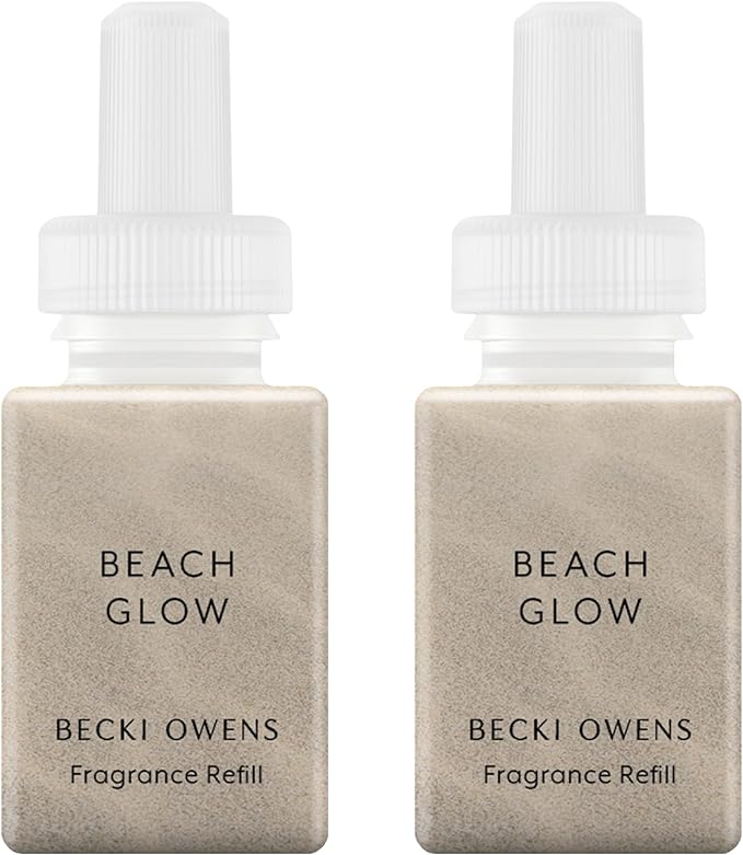 Pura & Becki Owens Home Scent Refill - Smart Home Air Diffuser - Up to 120-Hours of Luxury Fragrance per Refill - Spring & Summer Fragrance - 2 Pack, Beach Glow