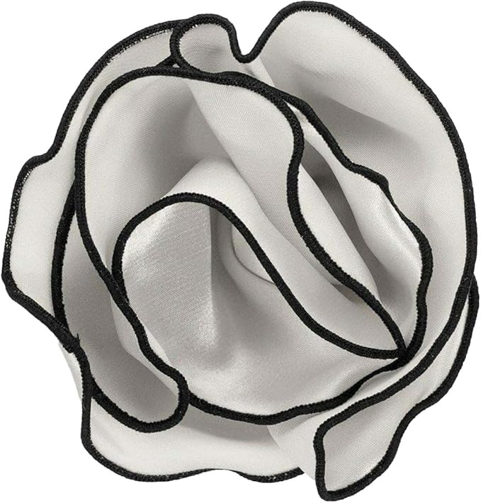 Premium Pre-Folded Four-Point Suit Pocket Square for Men with Sewn Pocket Fold