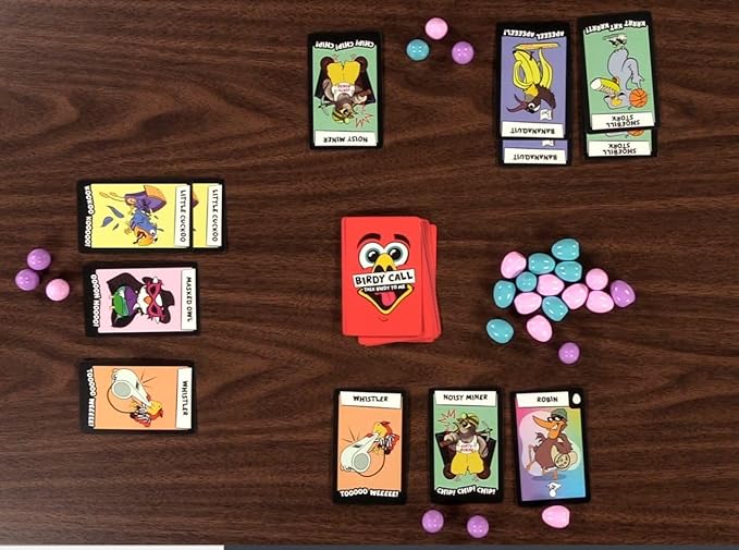 BIRDY CALL Family Party Game - The Hilarious, Loud & Loony Bird Matching Egg Collecting Card Game for Kids, Families & Friends - Christmas White Elephant Gifts, Stocking Stuffers + Board Games Night