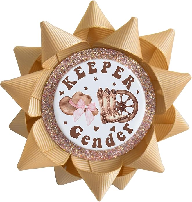 Western Cowboy Keeper of The Gender for Gender Pin Party Decorations, Boy or Girl Gender Reveal for Baby Shower Party/Gender Reveal Party/Pink and Blue for Gender Reveal Party Supplies