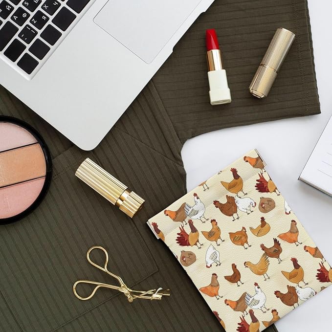 Coin Purse A Brood Of Chickens Leather Squeeze Coin Purse Mini Pouch Change Wallet Bag Gifts for Women Kids Girls Key Holder