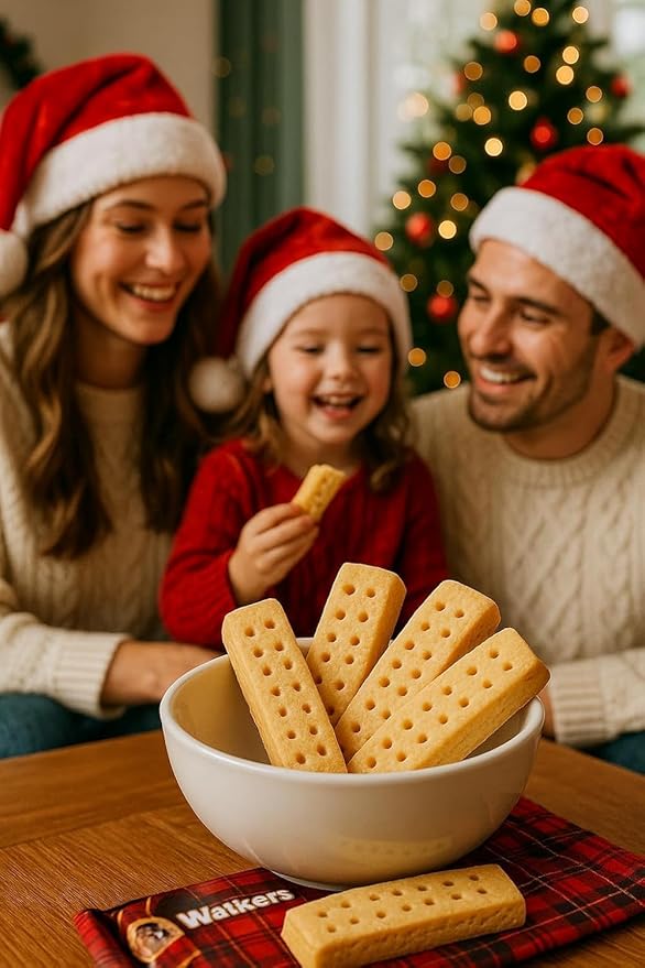 Premium Shortbread Cookie Gift Tin – Butter Shortbread Fingers & Assorted Shapes – Holiday Cookie, Christmas cookie European-Style Shortbread, .Scottish Cooky Assortment, 4.6 LBS
