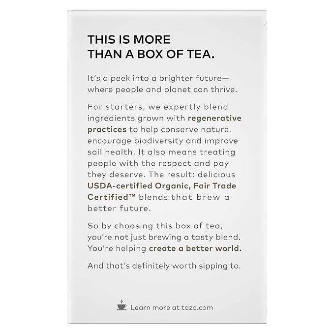 TAZO Tea Bags, Black Tea, English Breakfast | Regenerative Organic | 16 Count | Pack of 2