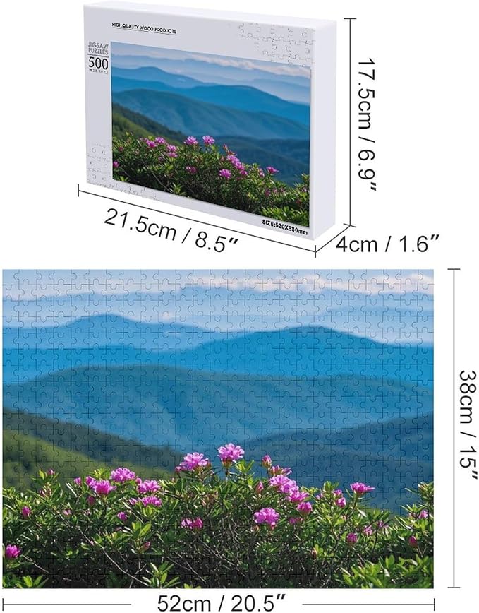 Natural Landscape - 500 Piece Jigsaw Puzzles for Adults，Stress Relieving Game Props Positive Thinking Puzzles Party Entertainment Puzzles for Adults and Teens Toy