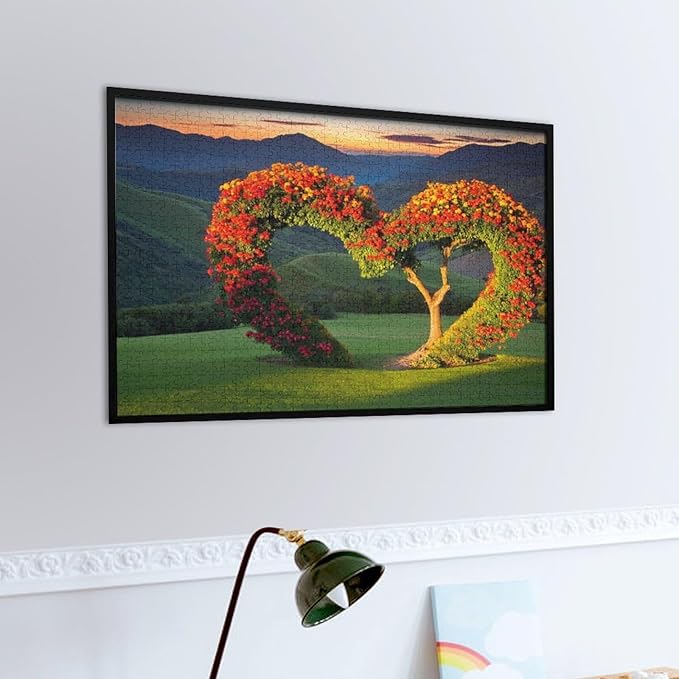 Wooden Puzzle - Tree of Love Wooden Puzzles for Adults 1000 Pieces Challenge Puzzles，Educational Games，Family Puzzles，Unique Gifts for Wall Art ，Funny Puzzles