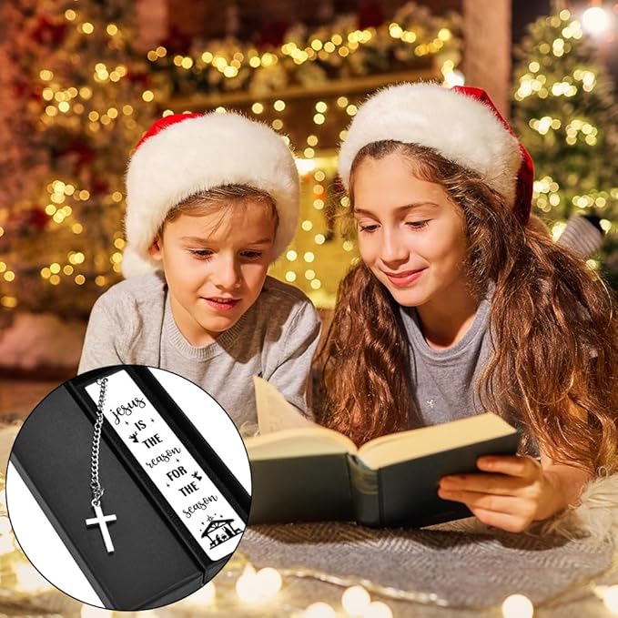 Quimoy Confirmation Gifts for Teenage Boys Girls, Christian Gifts for Women Faith, Baptism Gifts for Girl, Inspirational Easter Christmas Birthday Graduation Bookmark Gift for Her