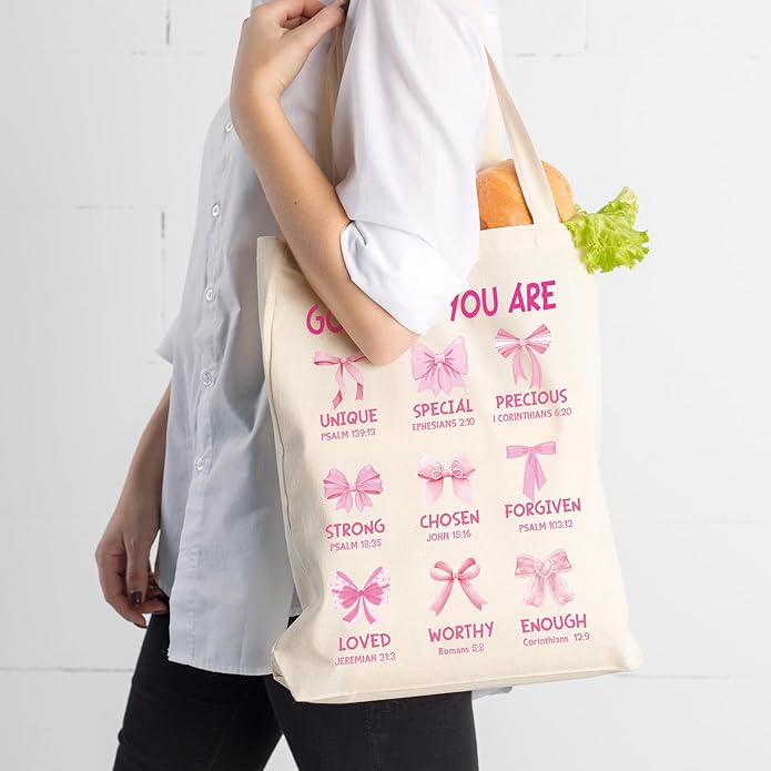 Canvas Tote Bag Gift - Funny Reusable Cloth Bags Vintage Totes Gifts for Women Shopping Grocery Lover Books Reader
