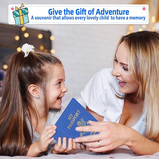 30 Pcs Fake Passport Book for Kids with 300 Non-Repeating Stickers (Including 6 Themes), Suitable for Party Favors, Scrapbooking, Arts and Crafts, School Supplies, Wall Stickers…