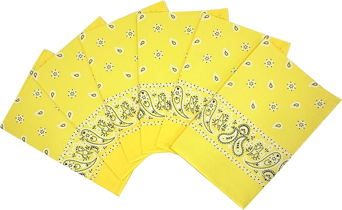 Vamqor Bandanas Gift Box 6 pack,Premium Super Soft 60s Cotton Paisley Bandannas Handkerchiefs for Men,Women and Kids