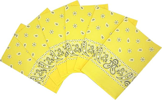 Vamqor Bandanas Gift Box 6 pack,Premium Super Soft 60s Cotton Paisley Bandannas Handkerchiefs for Men,Women and Kids