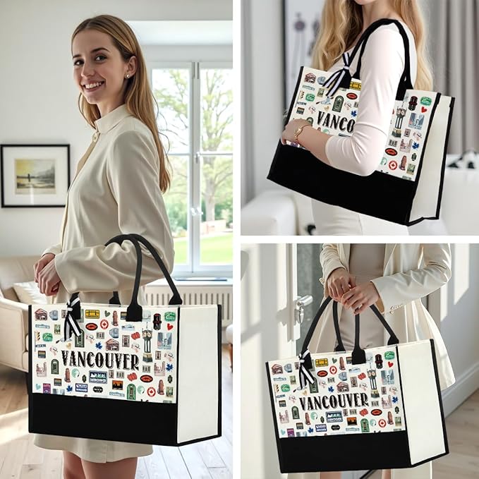 Tokyo Capetown Dubai Rome Amsterdam Vancouver Sydney London Bali Philadelphia Gifts for Women Canvas Tote Bag